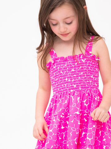 Ivy Dress in Boho Blossom in Pink