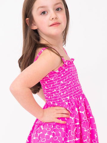 Ivy Dress in Boho Blossom in Pink