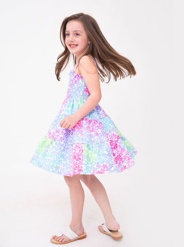 Ivy Dress in Rainbow Floral