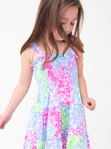 Ivy Dress in Rainbow Floral