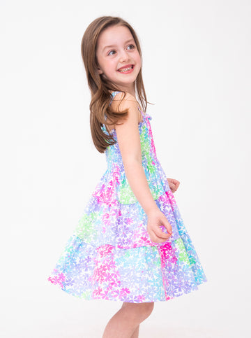 Ivy Dress in Rainbow Floral