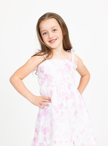 Bea Dress in Flowers for Evelyn Blossom