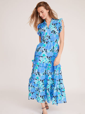 Holly Dress in Vintage Bouquet Blue