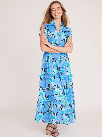 Holly Dress in Vintage Bouquet Blue