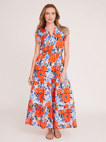 Holly Dress in Vintage Bouquet Poppy