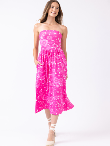 Sarah in Retro Floral Paradise Pink