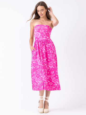 Sarah in Retro Floral Paradise Pink