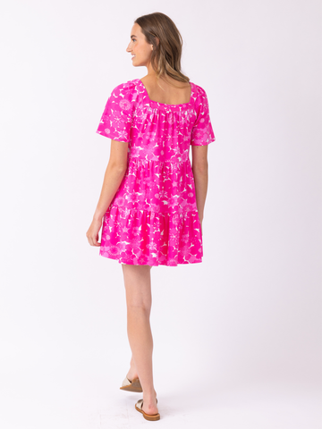 La Ville Lauren in Retro Floral Paradise Pink
