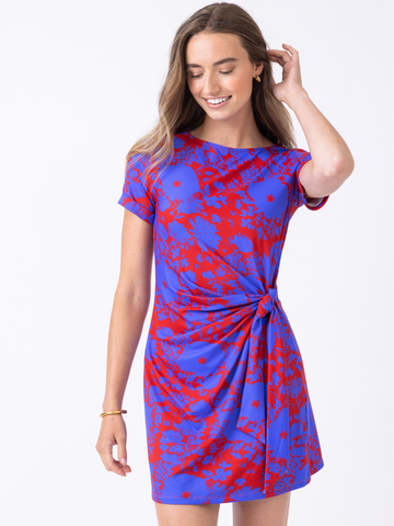Sami Tee Dress in Blushing Buds Marina
