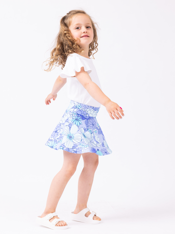 Girls Rally Skort in June Blooms Regatta