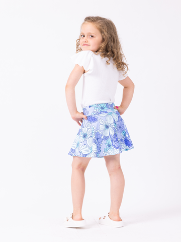 Girls Rally Skort in June Blooms Regatta