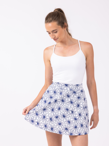 Rally Skort in Shoreline Petals Monomoy