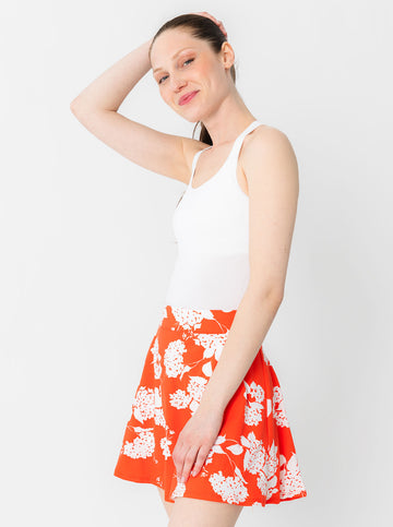 Rally Skort - Summers' Silhouette in Poppy