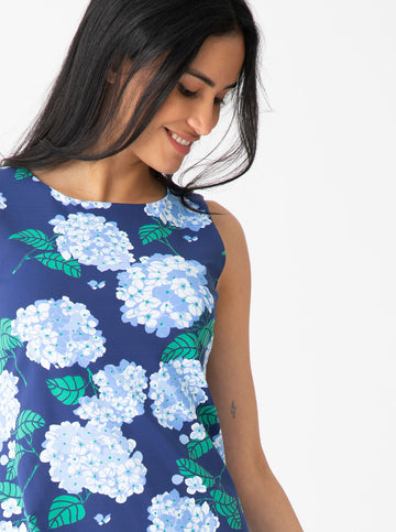 Ryder Dress - Hydrangea Walk in Regatta
