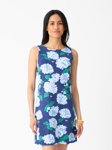 Ryder Dress - Hydrangea Walk in Regatta