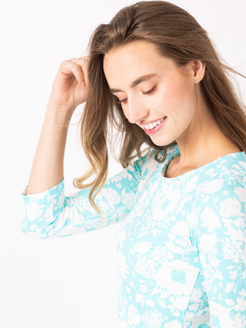 Bimini Dress in Blushing Buds Capri