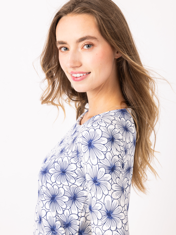 Bimini Dress in Shoreline Petals Monomoy