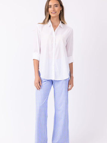 Hillary Pant in Garden Gingham Bluebell