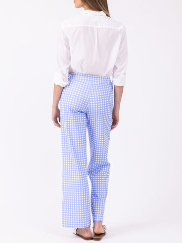 Hillary Pant in Garden Gingham Bluebell