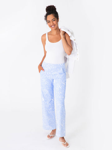 Hillary Pant in Palm Isle Regatta