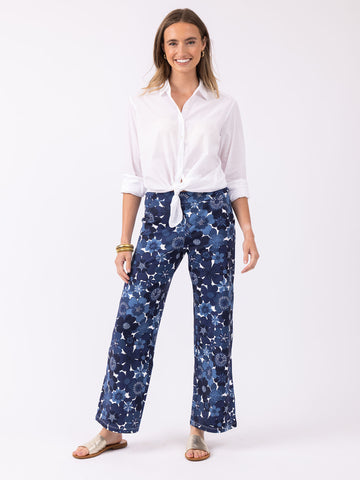 Hillary Pant in Retro Floral Monomoy