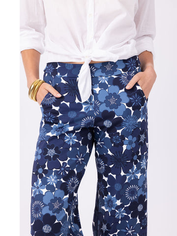 Hillary Pant in Retro Floral Monomoy