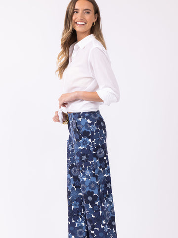 Hillary Pant in Retro Floral Monomoy