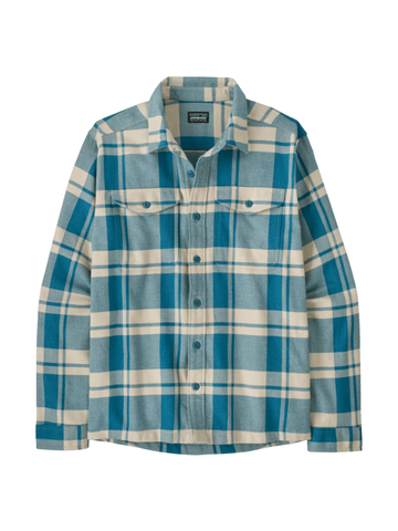 Men's Fjord Flannel Shirt in Powder: Glacial Blue