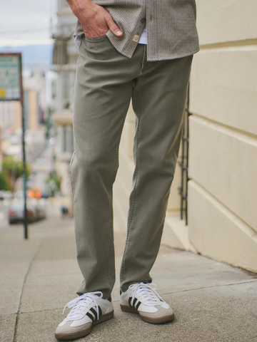 5 Pocket Flex Terry Pant Slim Straight in Olive