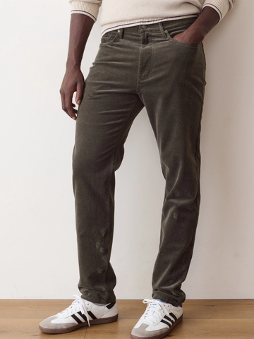 5 Pocket Flex Terry Cords - Slim Straight in Climbing Ivy