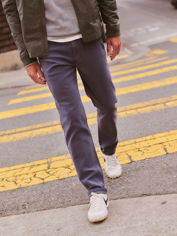 5 Pocket Flex Terry Pant - Slim Straight in True Navy