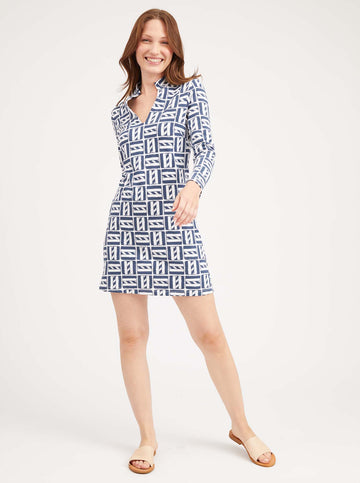 Mahi Tunic Dress - Cape Cod in Navy