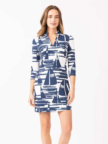 Charleston Dress in Back to the Coast Monomoy
