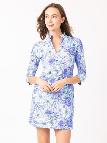 Charleston Dress in June Blooms Regatta