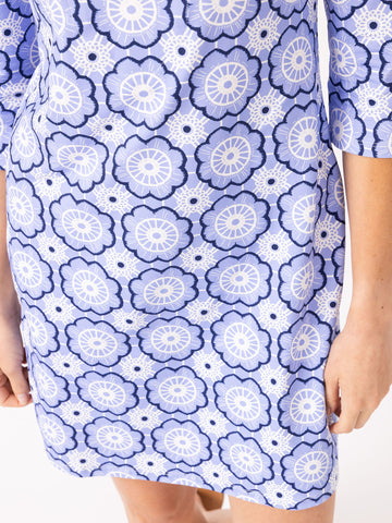 Charleston Dress in Roselle Regatta