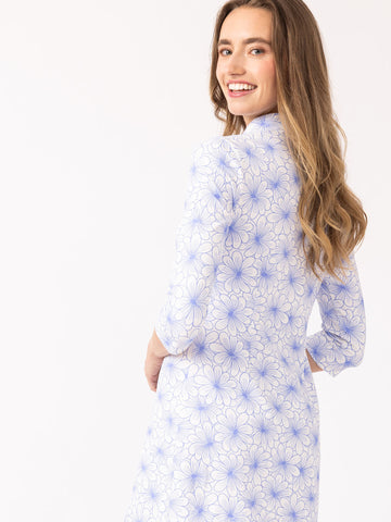 Charleston Dress in Shoreline Petals Regatta
