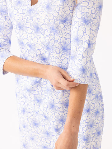 Charleston Dress in Shoreline Petals Regatta