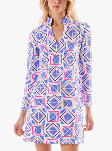 Mahi Tunic Dress - Menemsha in Regatta