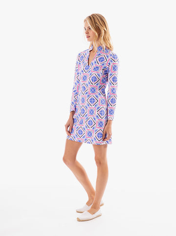 Mahi Tunic Dress - Menemsha in Regatta