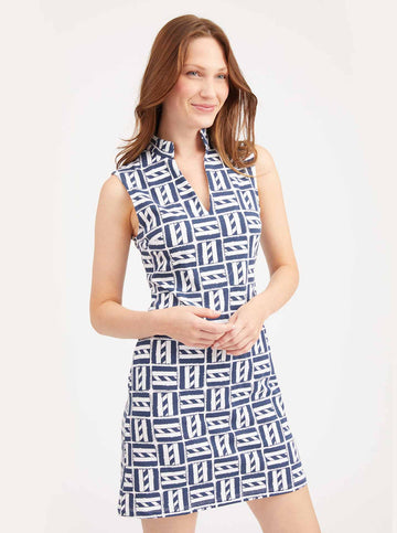 MAHI Sleeveless Tunic Dress - Cape Cod in Navy