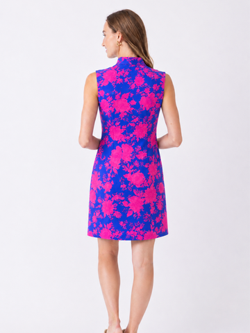Schooner Dress in Coastal Silhouette Paradise Pink