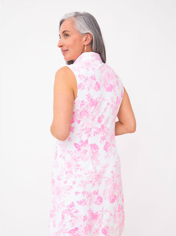Schooner Dress in Flowers For Evelyn in Blossom