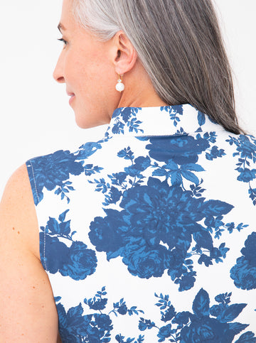 Schooner Dress in Flowers For Evelyn in Monomoy