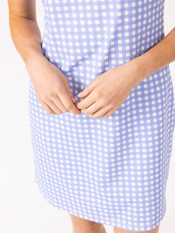 Schooner in Garden Gingham Bluebell