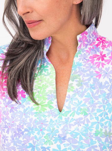 Schooner Dress - Rainbow Floral