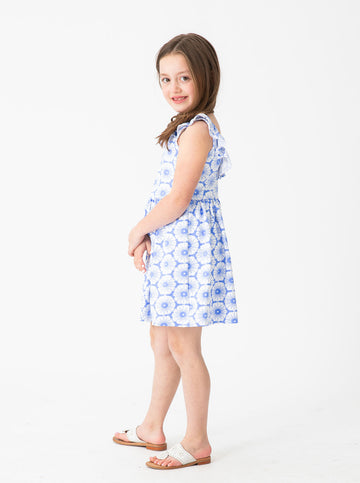 Amelia Dress in Chatham Lace in Regatta