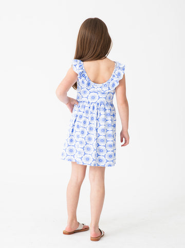 Amelia Dress in Chatham Lace in Regatta