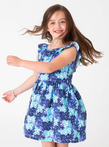 Amelia Dress in Into the Meadow Monomoy