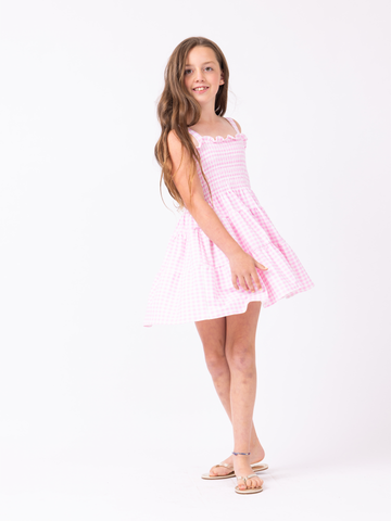 Ivy in Garden Gingham Blush