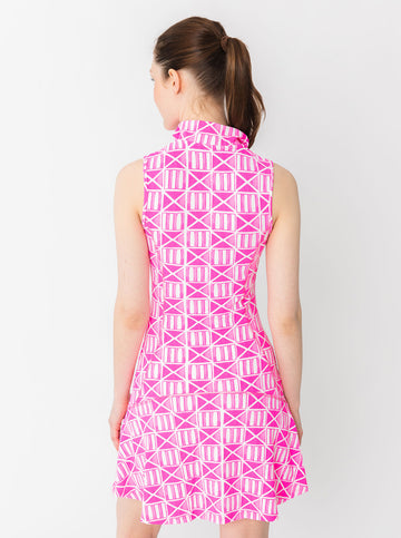 Court Dress in MAHI GOLD in Pink